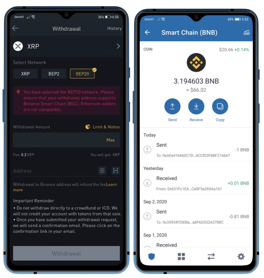 Как настроить и использовать Trust Wallet для Binance Smart Chain