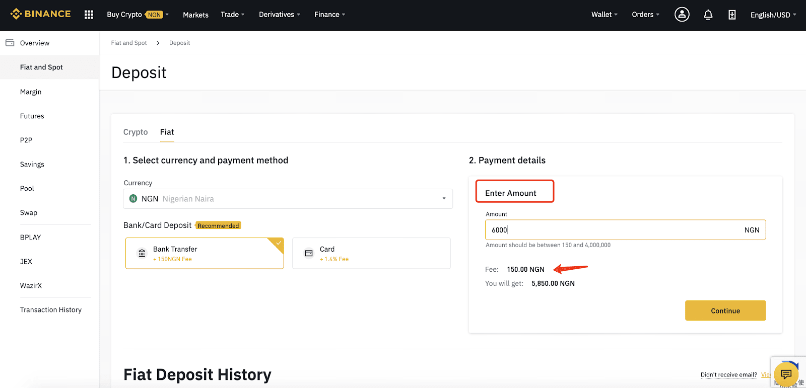 1 btc to naira in binance