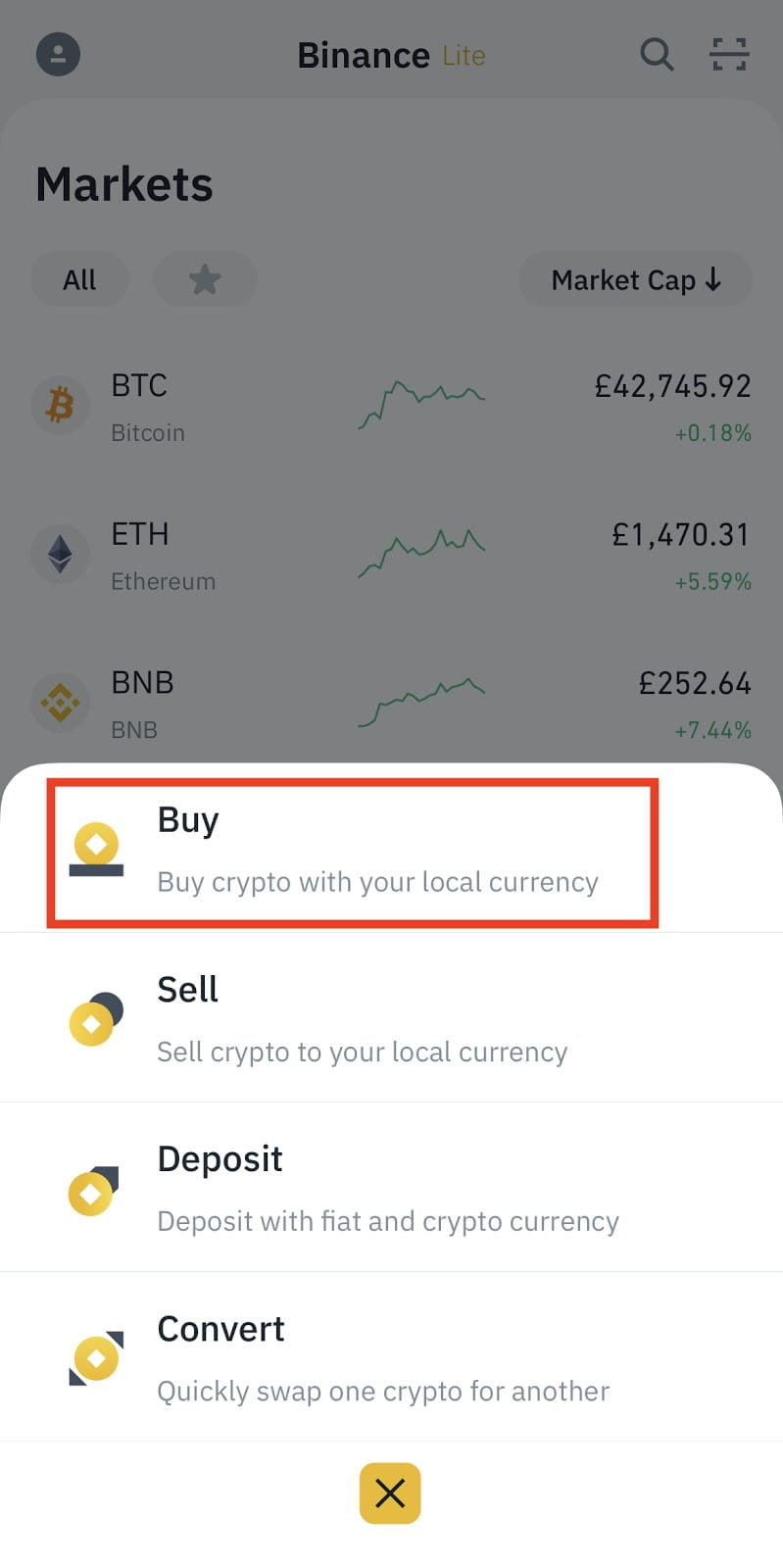 How to sell my crypto on binance