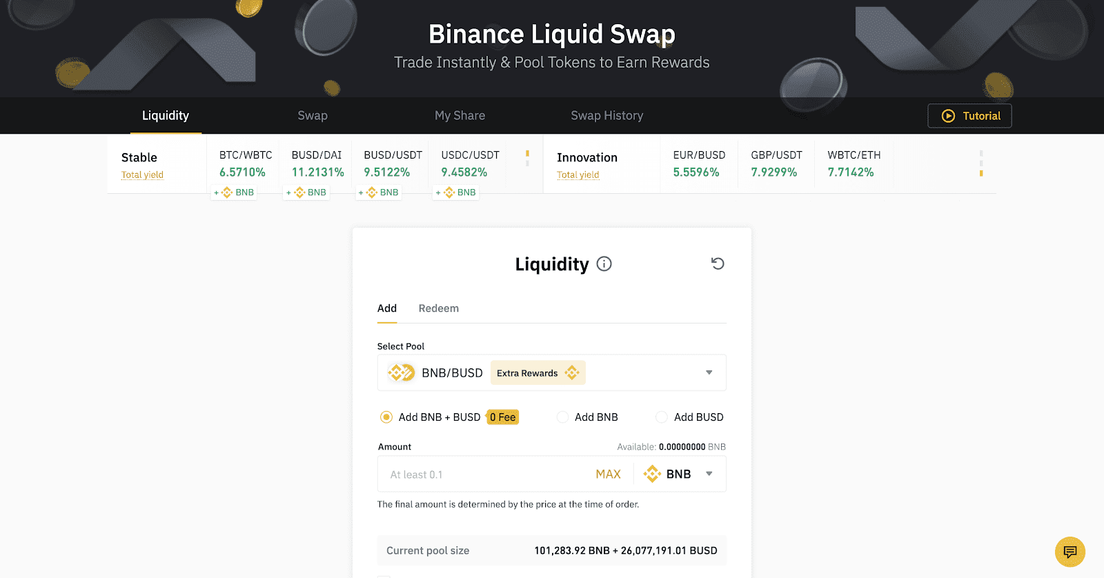 binance earn calculator