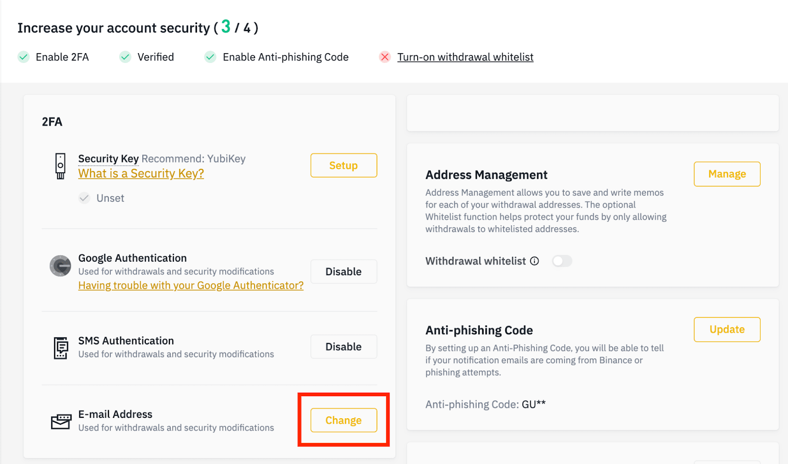 email address for binance support