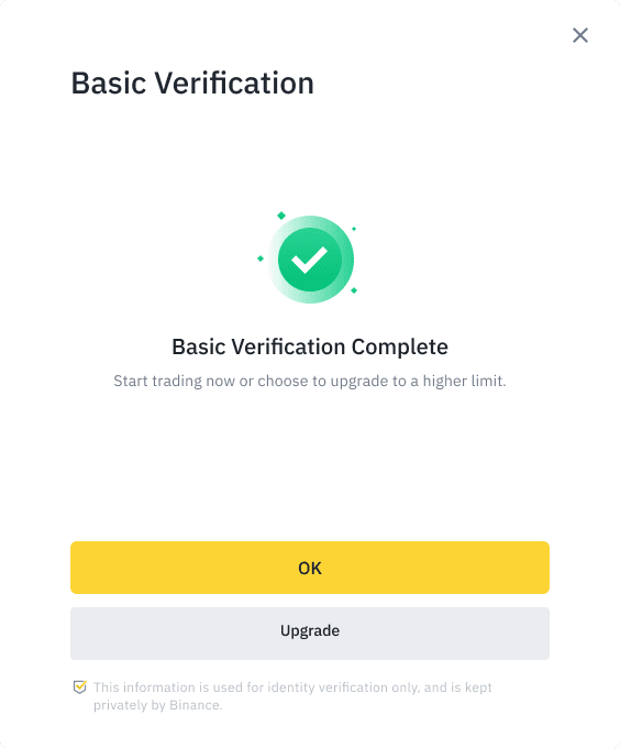 advcash id verification binance