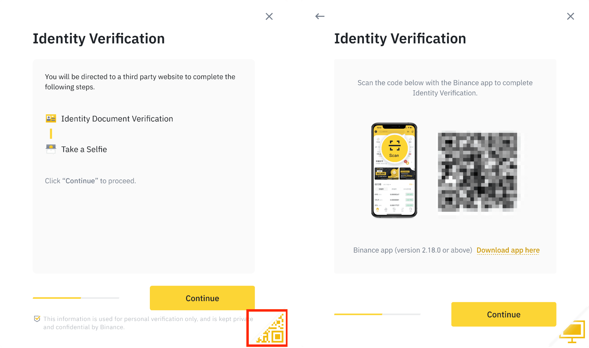 how to authenticate binance account