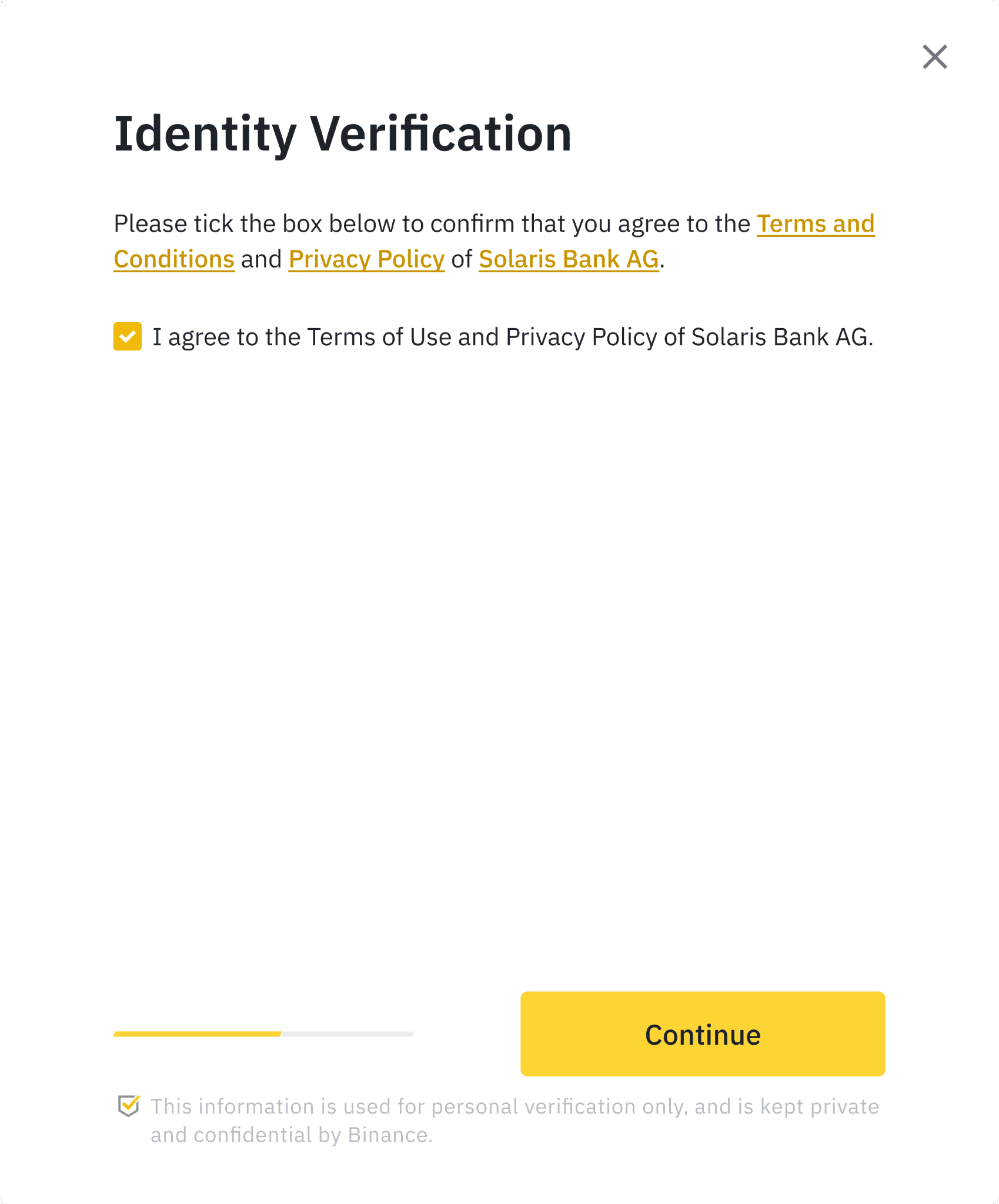 binance verification process