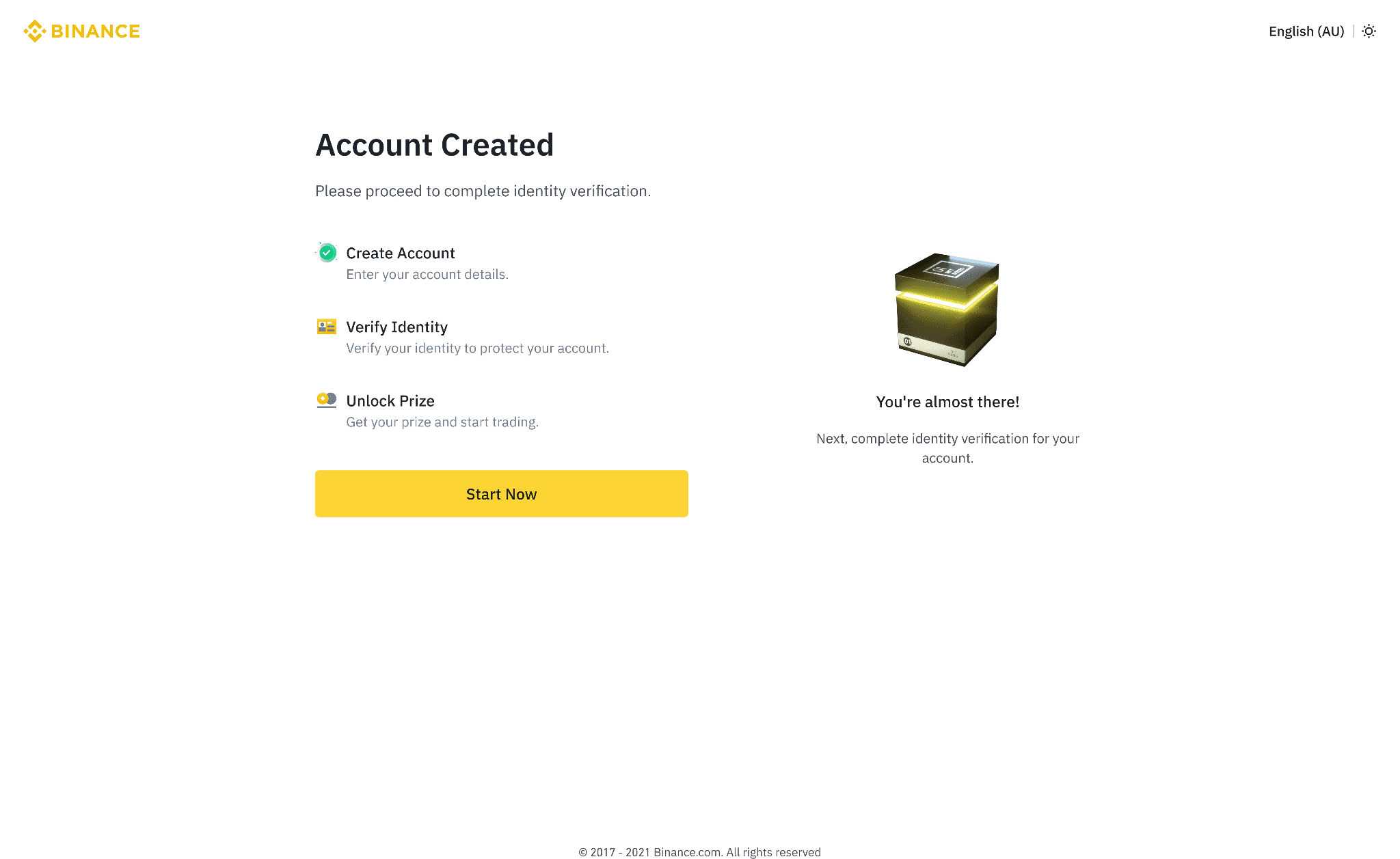 binance foreign account