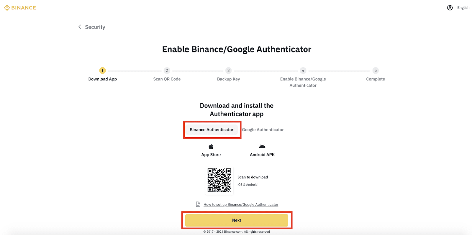 what is a 2fa code binance