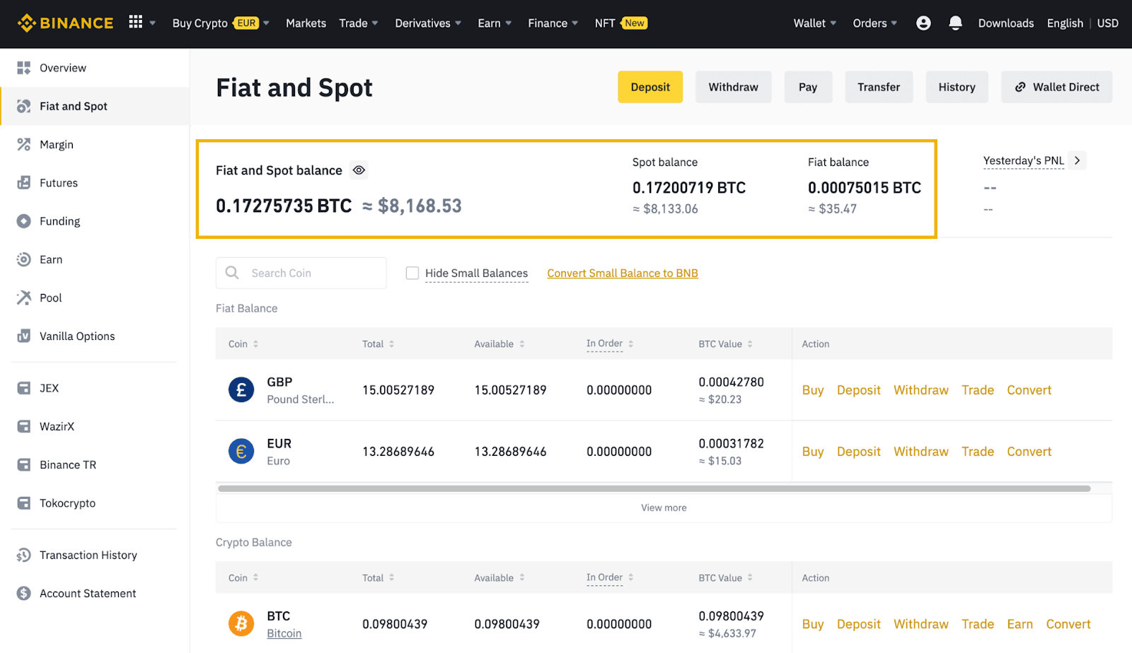 binance account