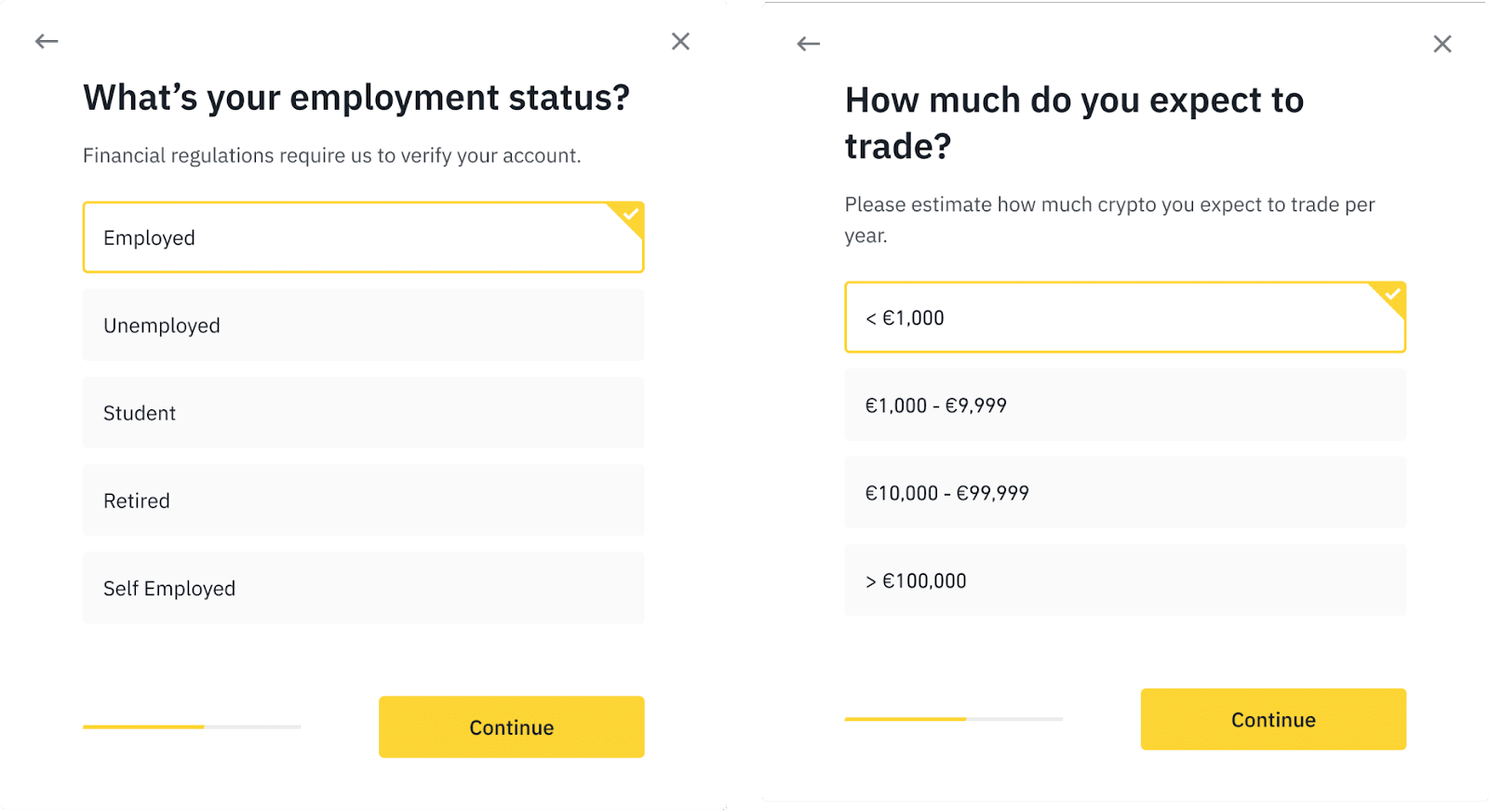 binance proof of residence