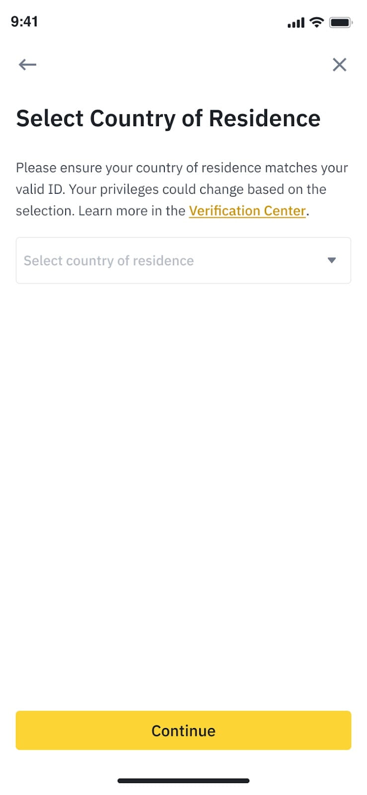 binance identity verification pending