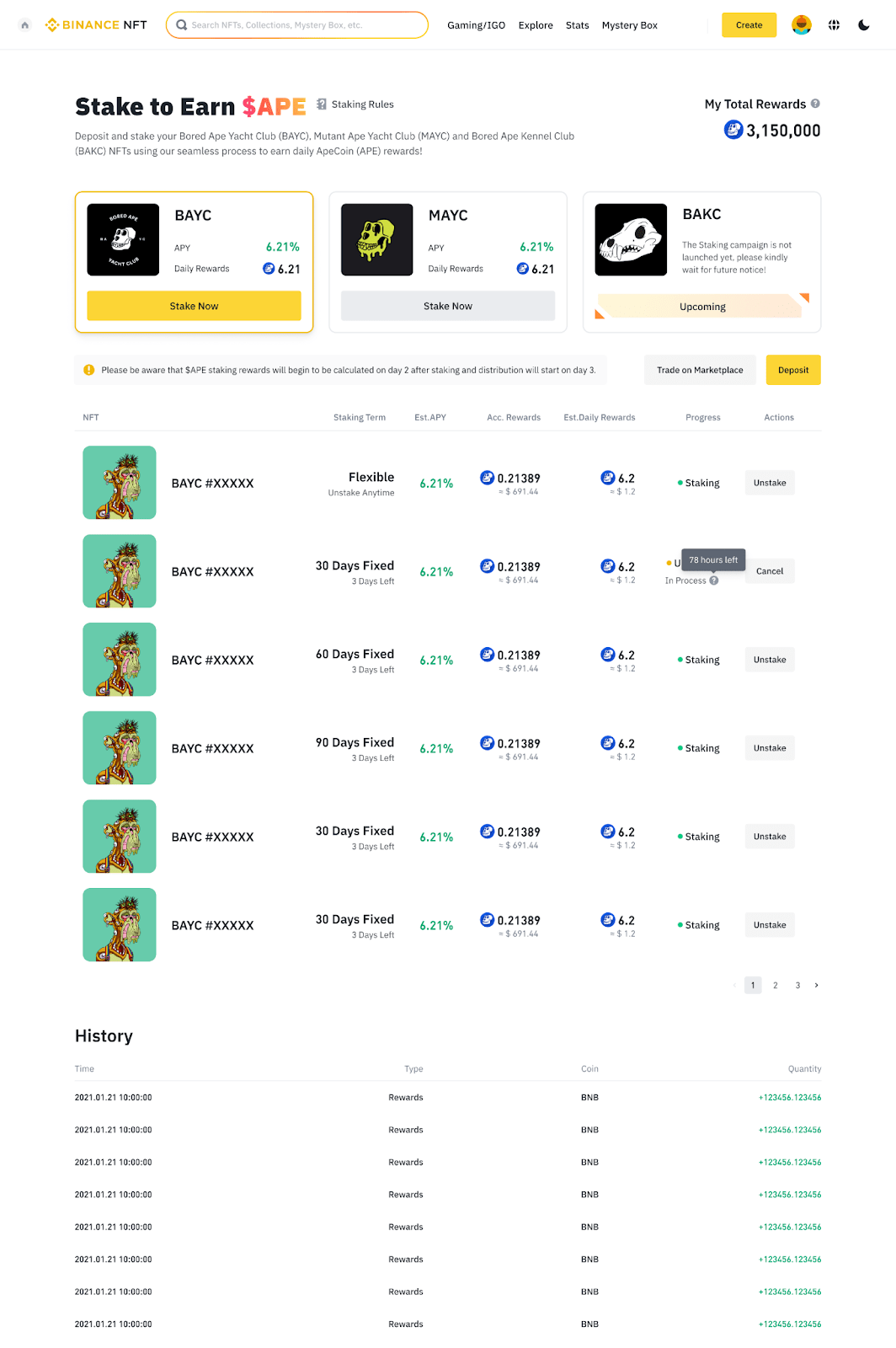 Переплеск бинанта nft