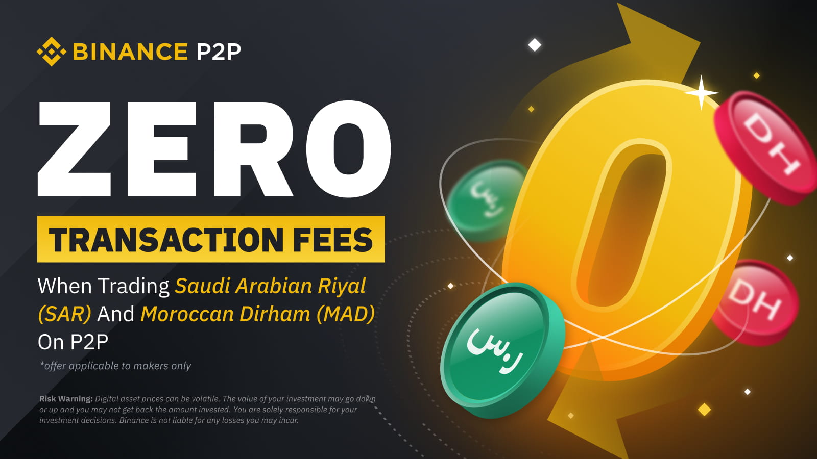 Binance P2P Offer Zero Maker Fees In Saudi Arabian Riyal SAR And 