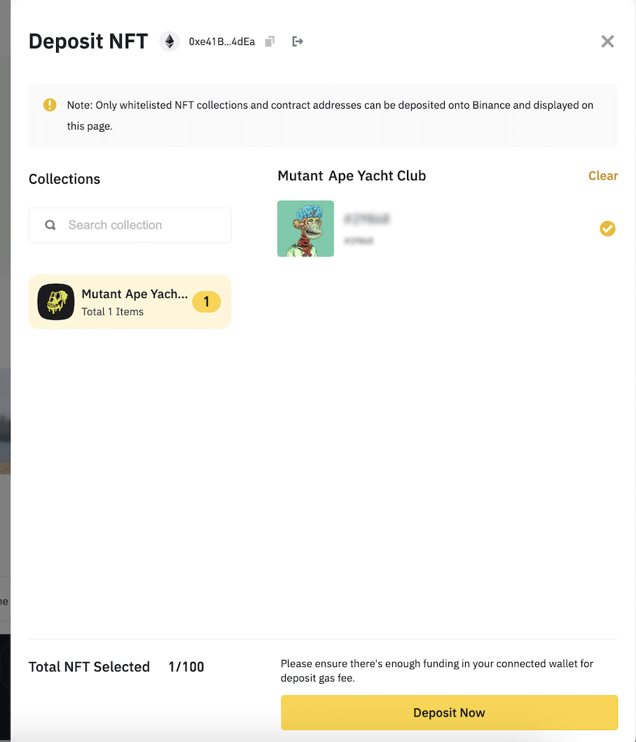 Переплеск бинанта nft