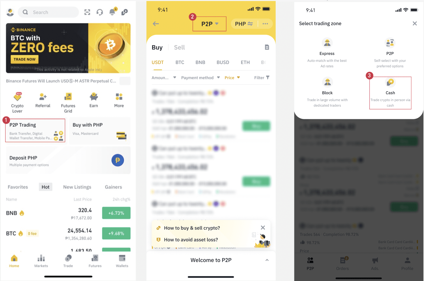 binance p2p support