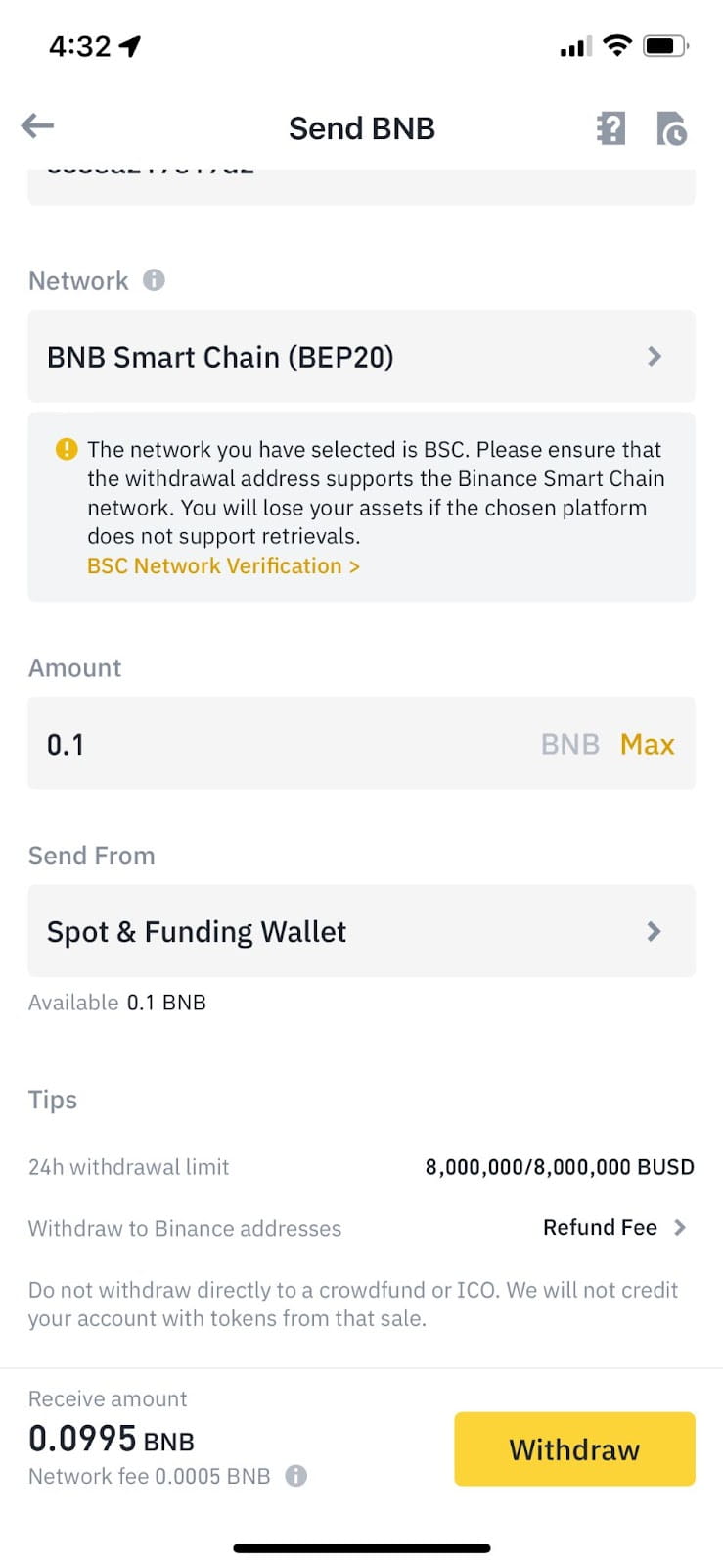 binance not letting me withdraw