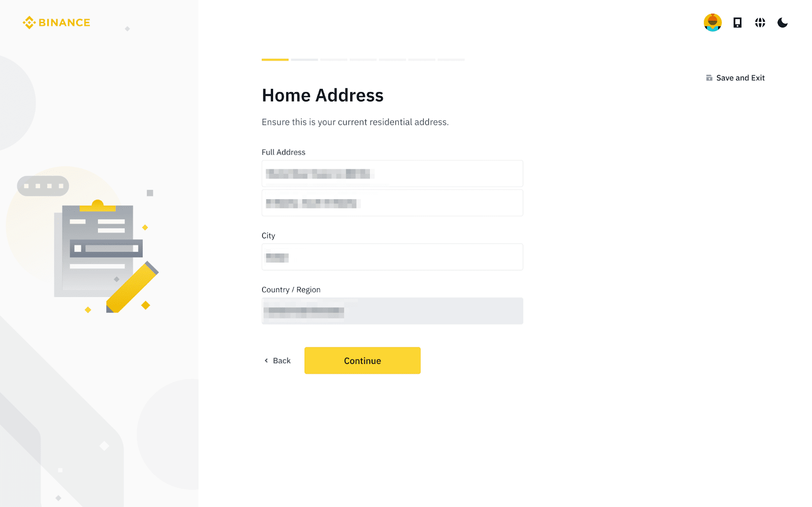 binance id card verification