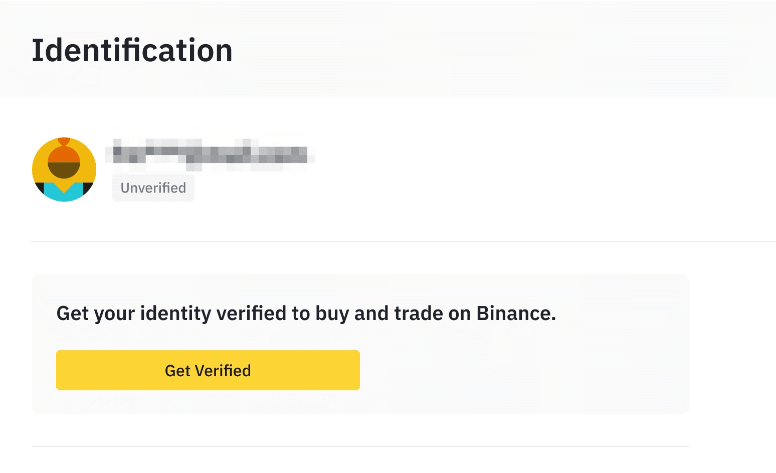 binance reset identity verification