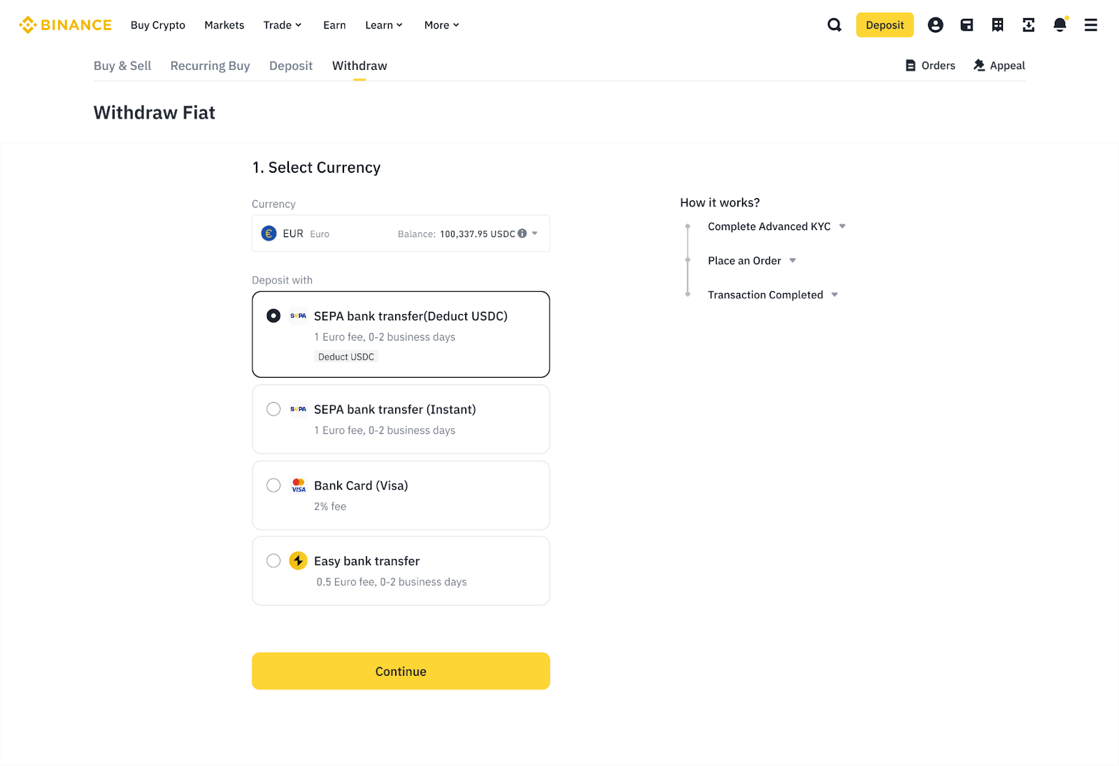 So Zahlst Du EUR Per Bank berweisung SEPA Aus Binance Support So Zahlst Du EUR Per Bank berweisung SEPA Aus Binance Support