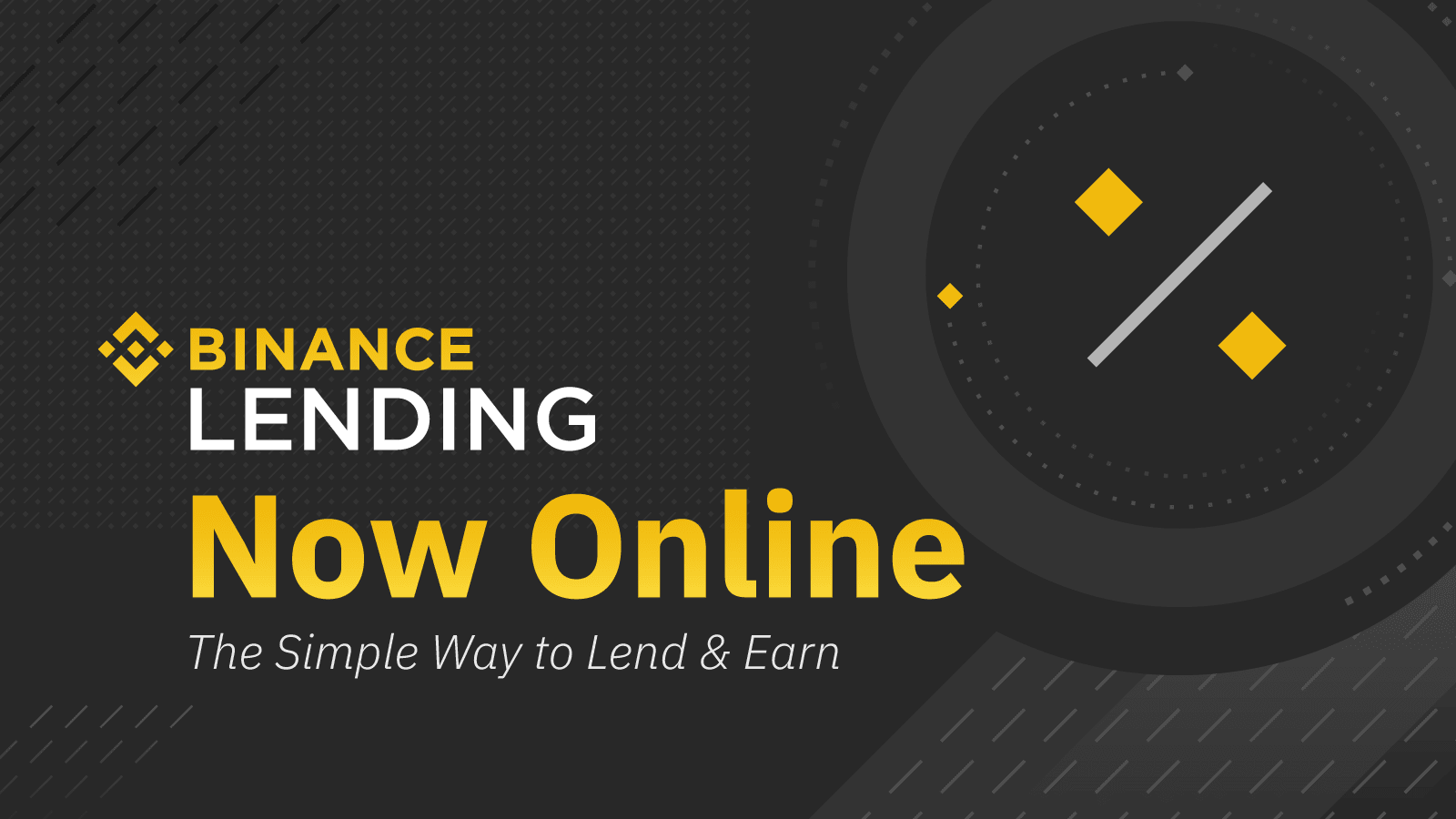 Binance Launches Cryptocurrency Lending Products, Expanding Offerings  Beyond Trading | Binance Blog