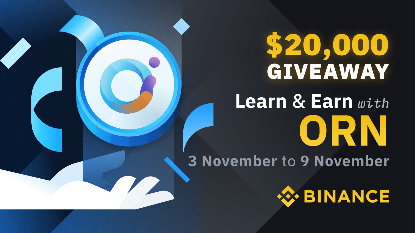 5th Binance Learn Earn Series A Total Of 20 000 In Orn To Be Given Away Binance Blog