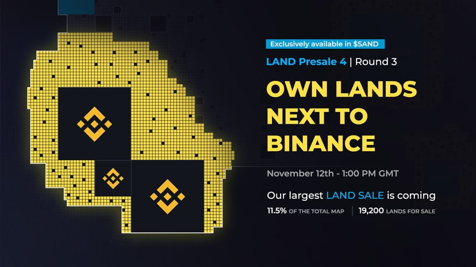 The Sandbox открывает предварительную продажу NFT: покупайте токены LAND рядом с Binance