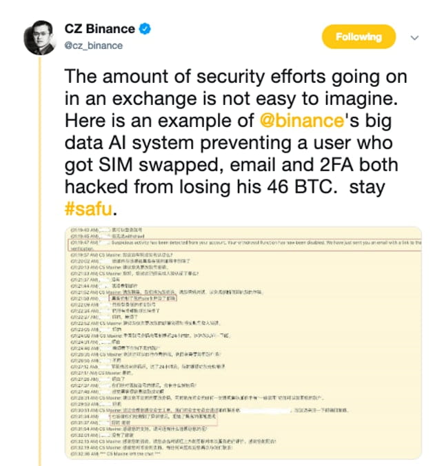 Binance передаст 200 000 долларов Министерству юстиции США, предъявившему обвинения злоумышленникам за фишинг в 2018 г.