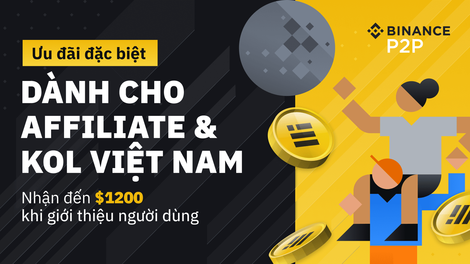 Ưu đãi dành cho Affiliate và KOL - Giới thiệu người dùng và nhận thưởng lên  đến 1,200 BUSD | Binance Blog