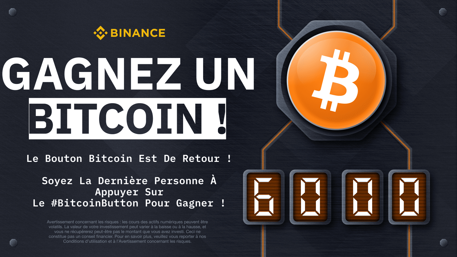 The Binance Bitcoin Button game is back: take advantage of this new  opportunity to win 1 BTC | Binance Blog on Binance Square