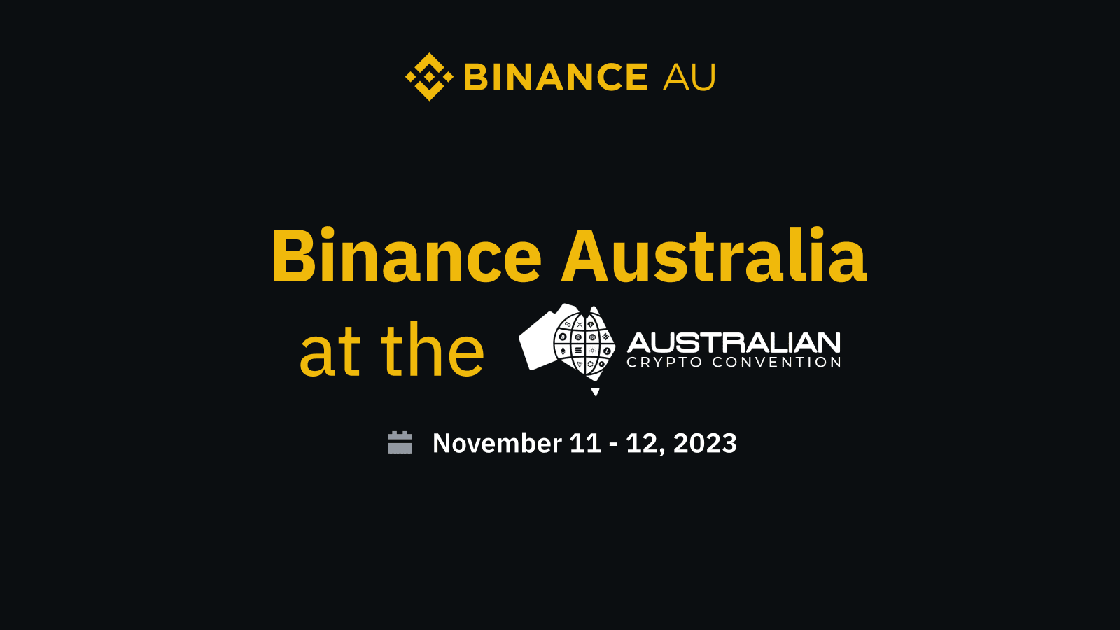Binance Australia will see you at Australian Crypto Convention 2023! |  Binance Blog