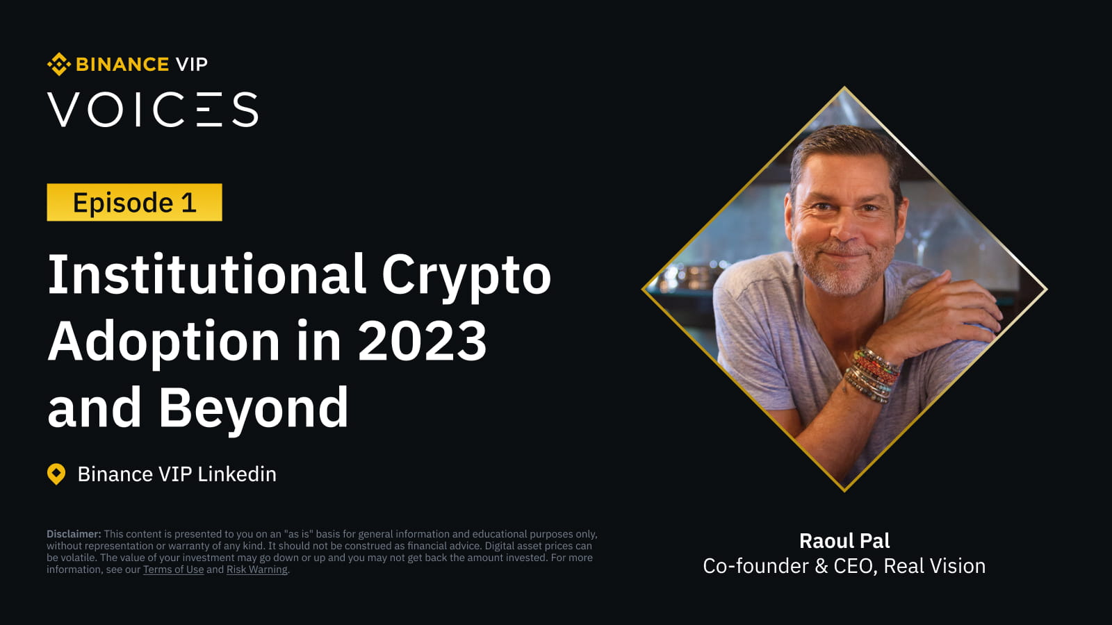 Raoul Pal on Institutional Crypto Adoption | Blog Binance