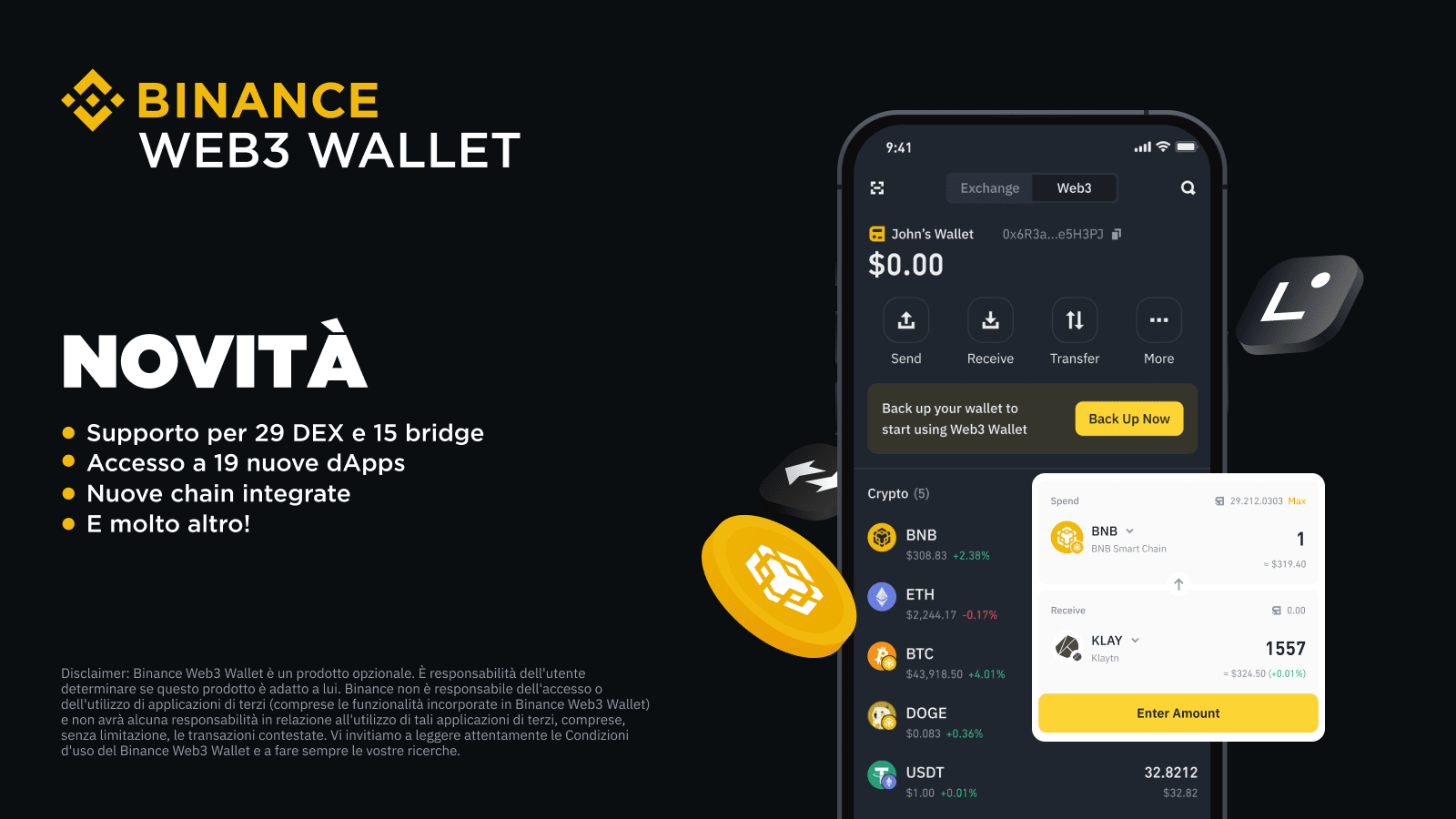Le nuove funzionalità del wallet Web3 di Binance | Il blog di Binance