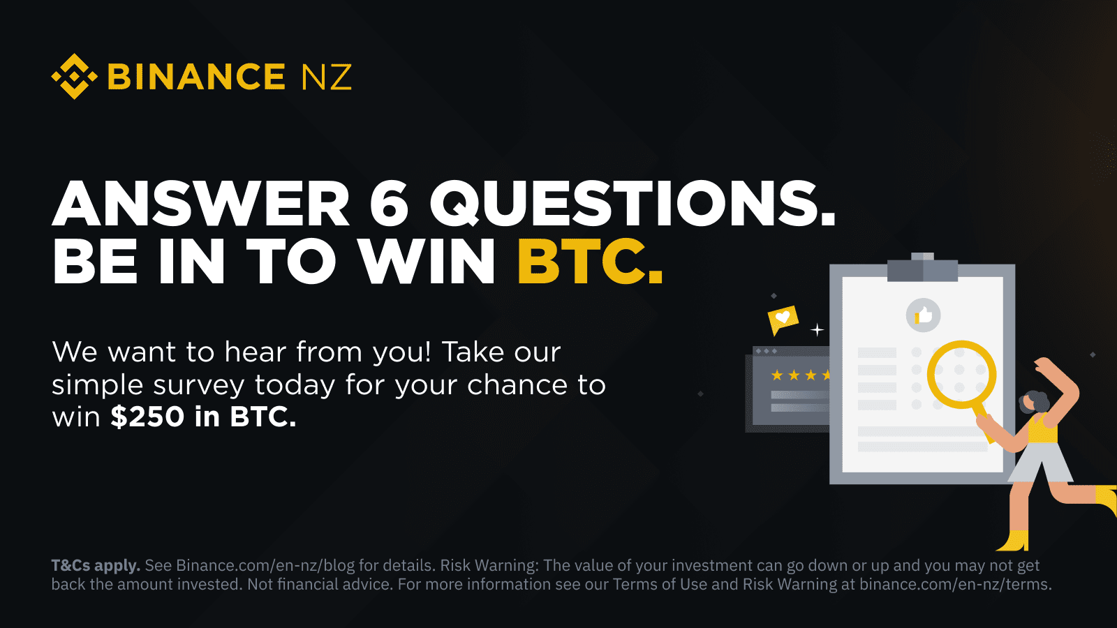 Just six questions could win you $250 in BTC! | Binance Blog