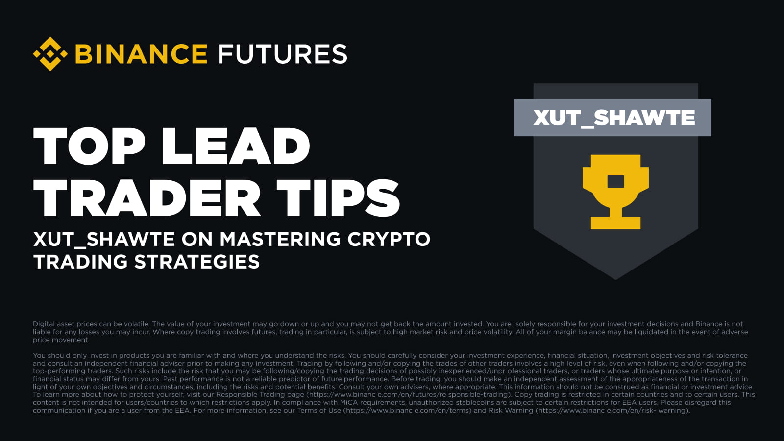 Xut_Shawte on Mastering Crypto Trading Strategies | Binance-Blog