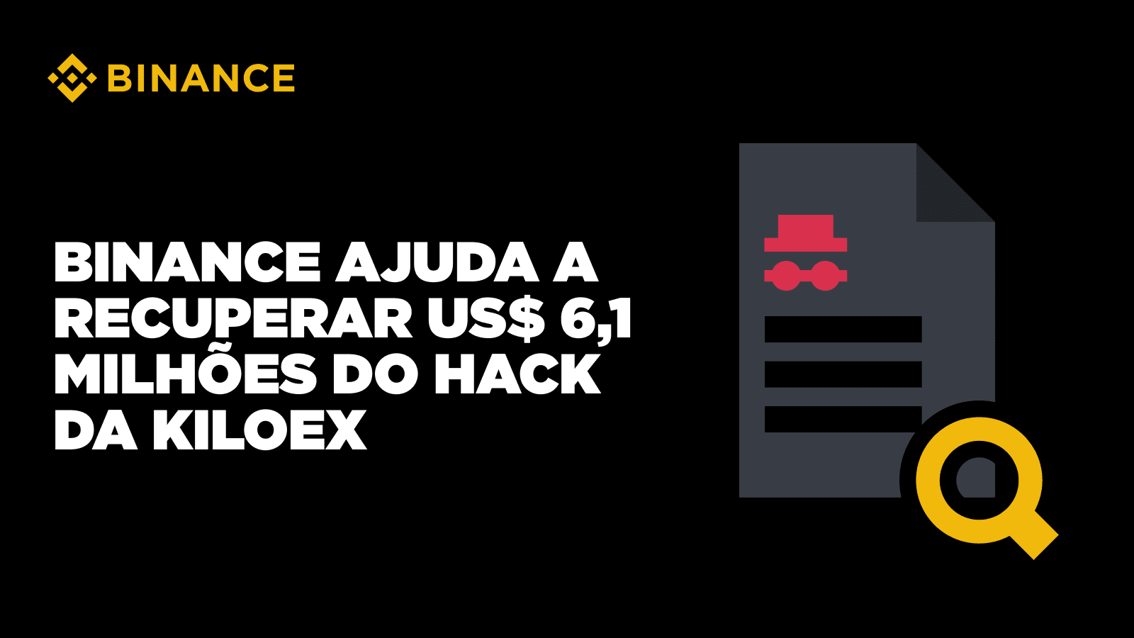 Binance ajuda a recuperar US$ 6,1 milhões do hack da KiloEx | Blog Binance