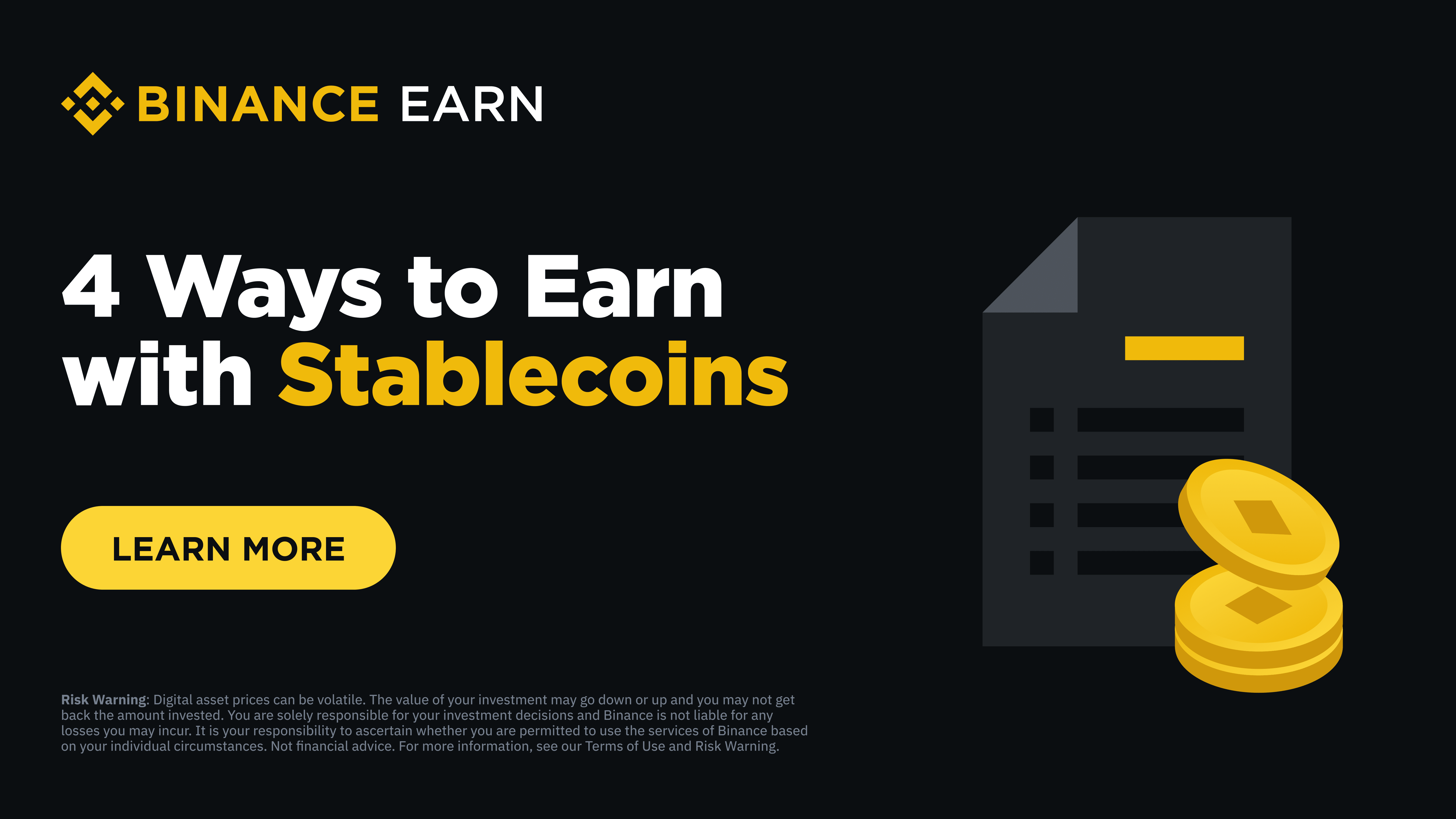 4 Simple Strategies to Earn Income with Stablecoins on Binance Earn (2025  Guide) | Blog Binance