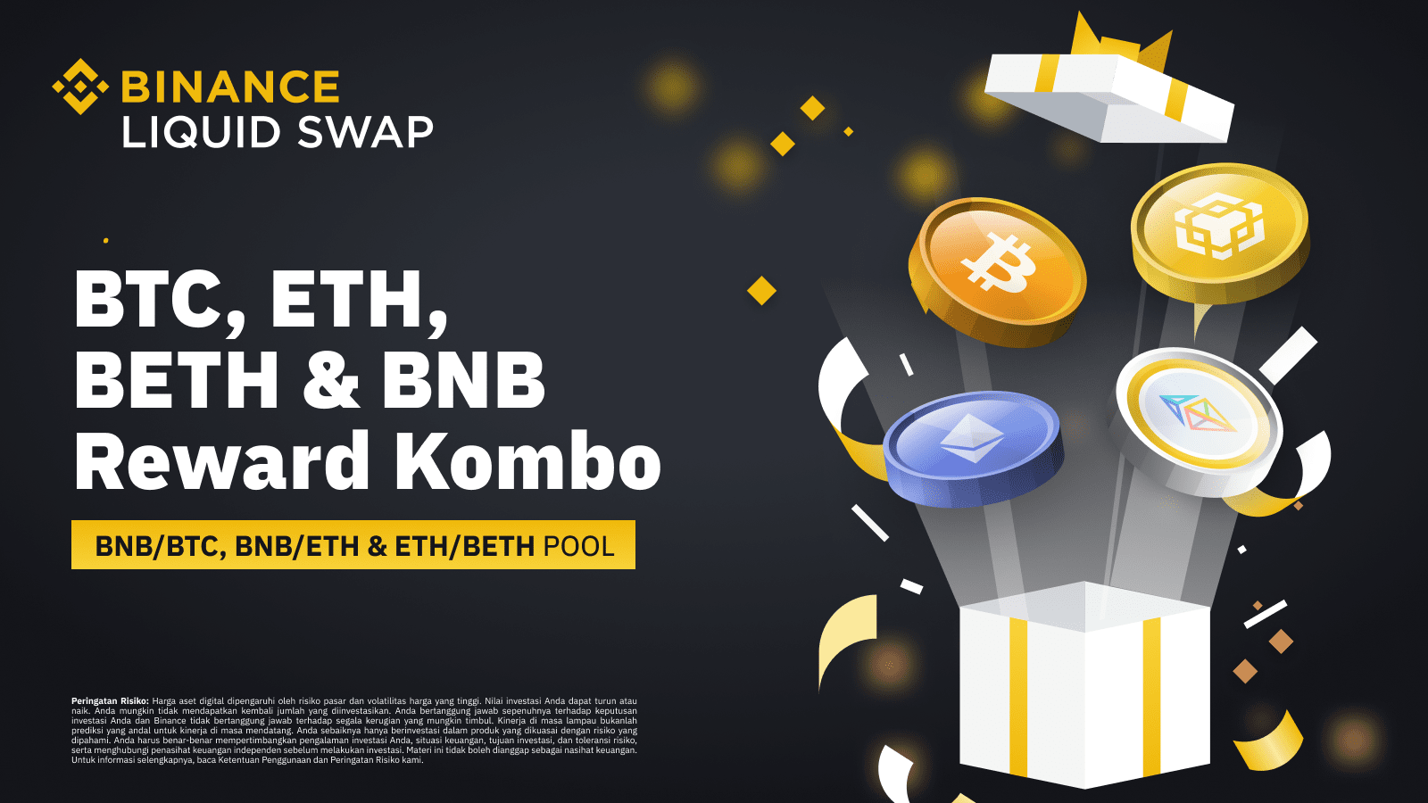 Binance Liquidity Farming Increases Combo Rewards for BNB/BTC, BNB/ETH &  ETH/BETH Liquidity Pools | Binance Announcement on Binance Square