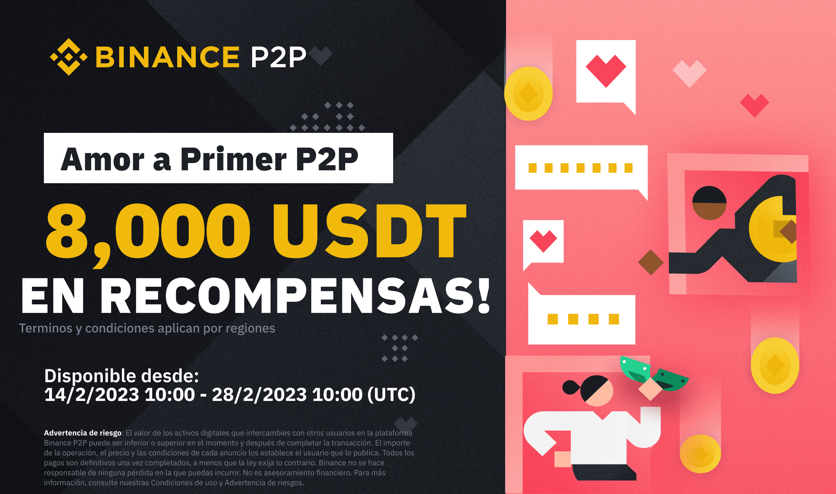 Amor al primer P2P: Completa tu primera transacción P2P para ganar una ...