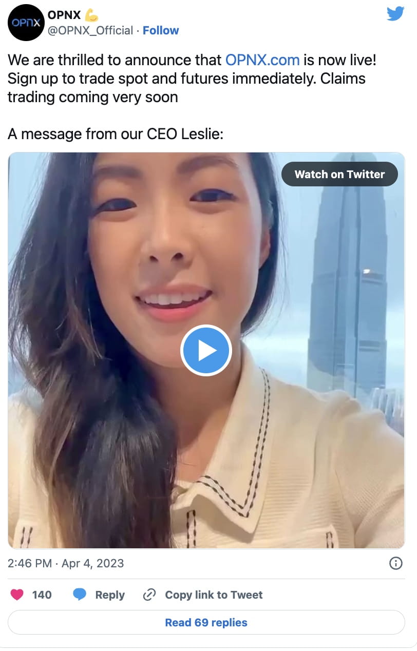 OPNX Exchange, Which Offers FTX Claims Trading, Led By Three Arrows  Founders Is Now Live | Binance News على Binance Square