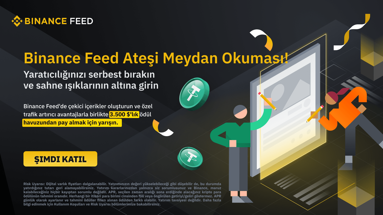 Participate in the Binance Feed Fever Contest to Win 3,500 USDT in Prizes  and Get Exclusive Traffic Boosters | Binance Announcement on Binance Square