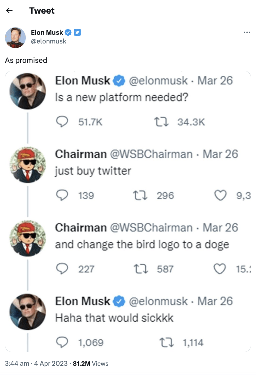 Elon Musk Says Dogecoin Is My Sort of Favorite Cryptocurrency | Binance  News on Binance Square