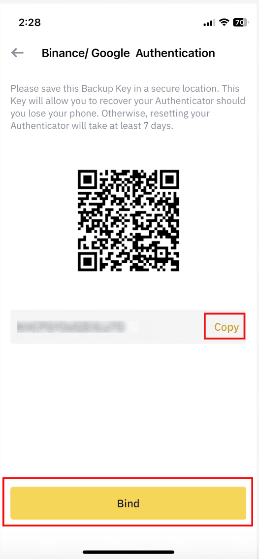 binance google authenticator