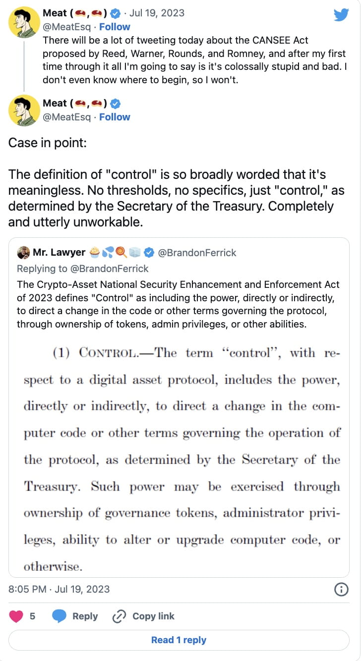 Bipartisan Bill to Regulate DeFi, Crypto Security Risks Introduced Into US  Senate | Binance News on Binance Square