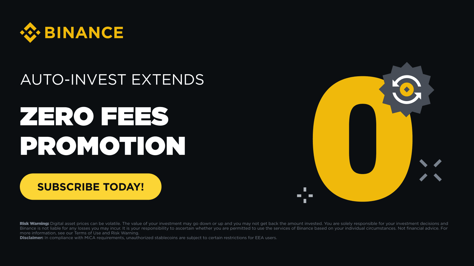 バイナンス自動投資がゼロ手数料プロモーションをさらに延長 | Binance Announcement － Binance Square