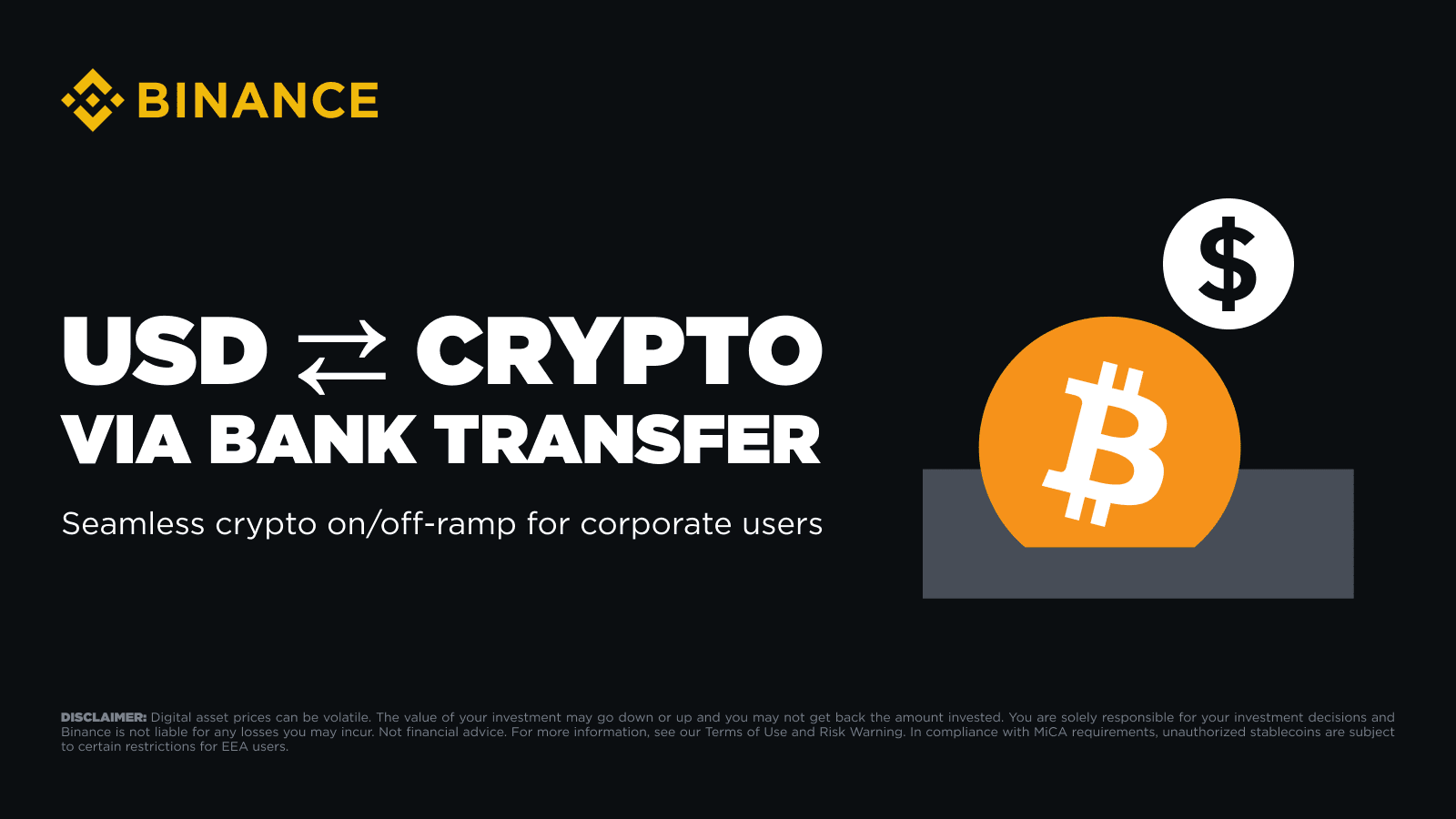 Binance Launches USD Bank Transfer Solution for VIP and Non-VIP Corporate  Users to Buy and Sell Crypto | Binance Announcements ,Binance News