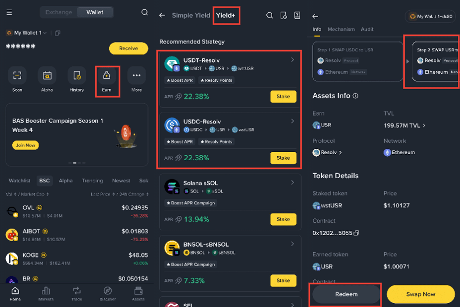 How to Participate and Deposit USDC or USDT on Resolv Pool for Exclusive  Rewards with Binance Wallet Yield+? | Binance Support