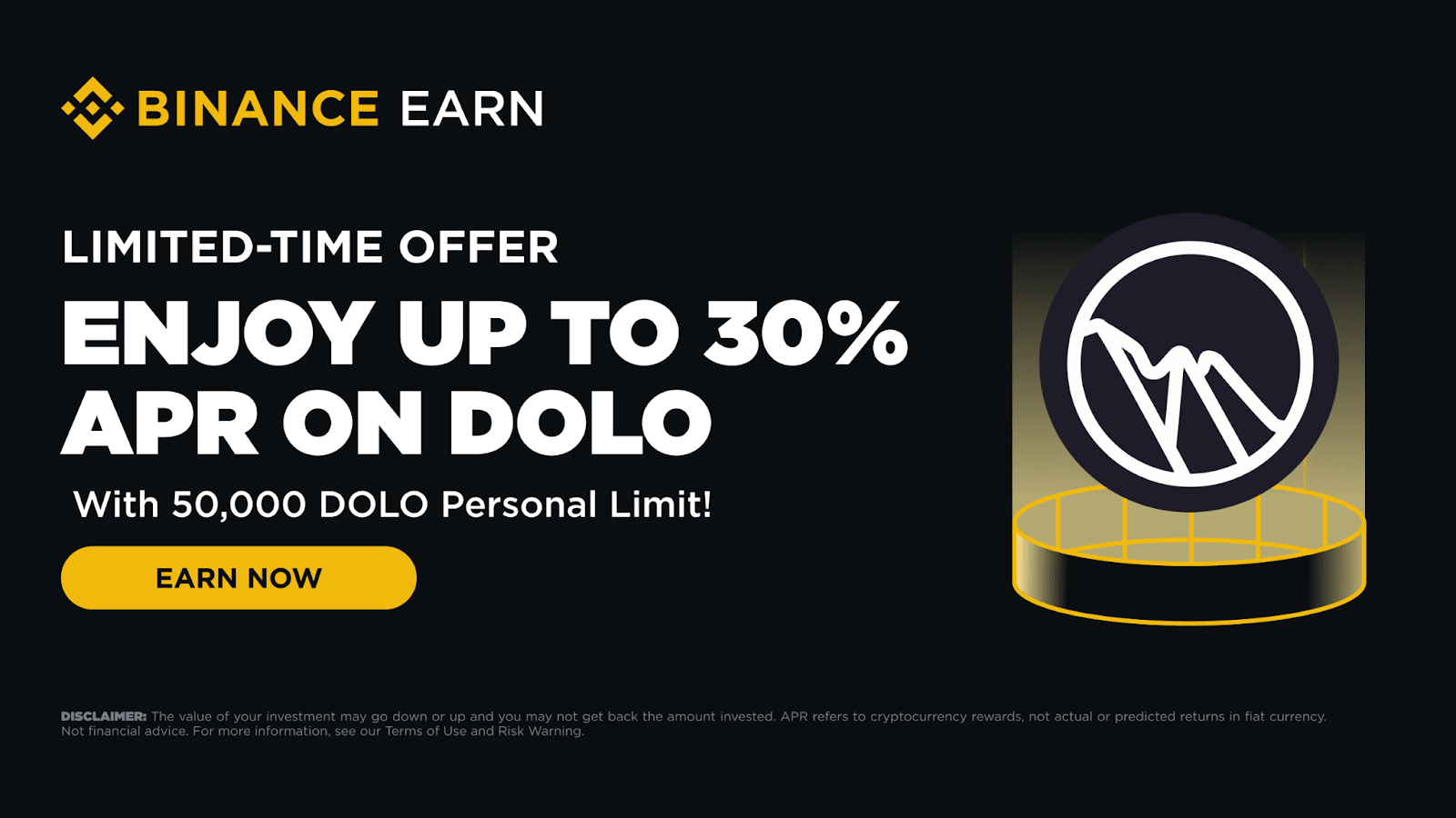 Binance Earn: Enjoy Up to 30% APR on DOLO Flexible Products with 50,000  DOLO Personal Limit (2026-01-17) | Binance Announcements ,Binance News,DOLO