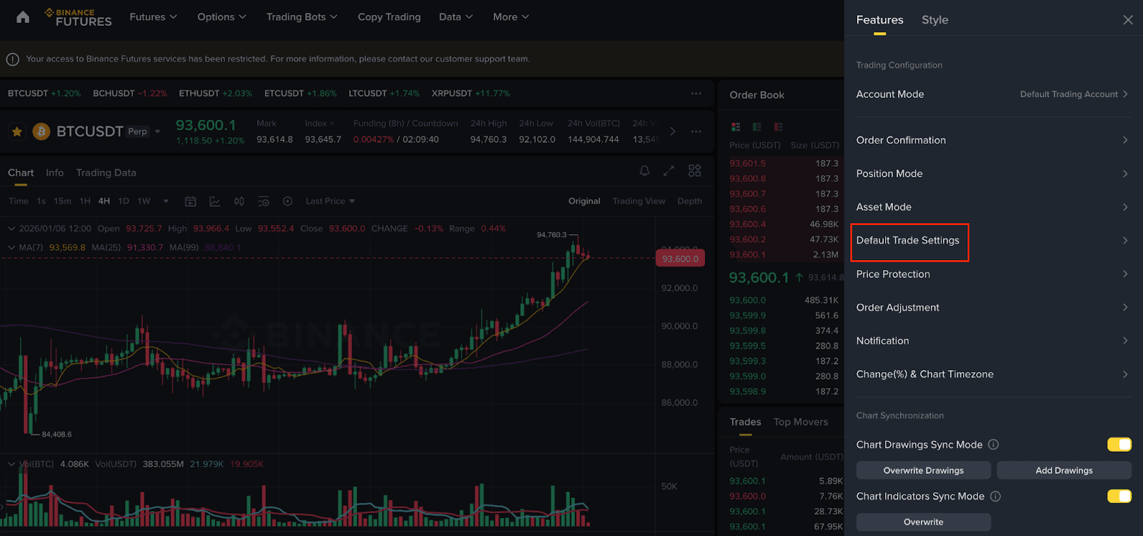 如何自行调整币安合约杠杆倍数、默认杠杆倍数、及保证金模式及触发类型？ | 币安