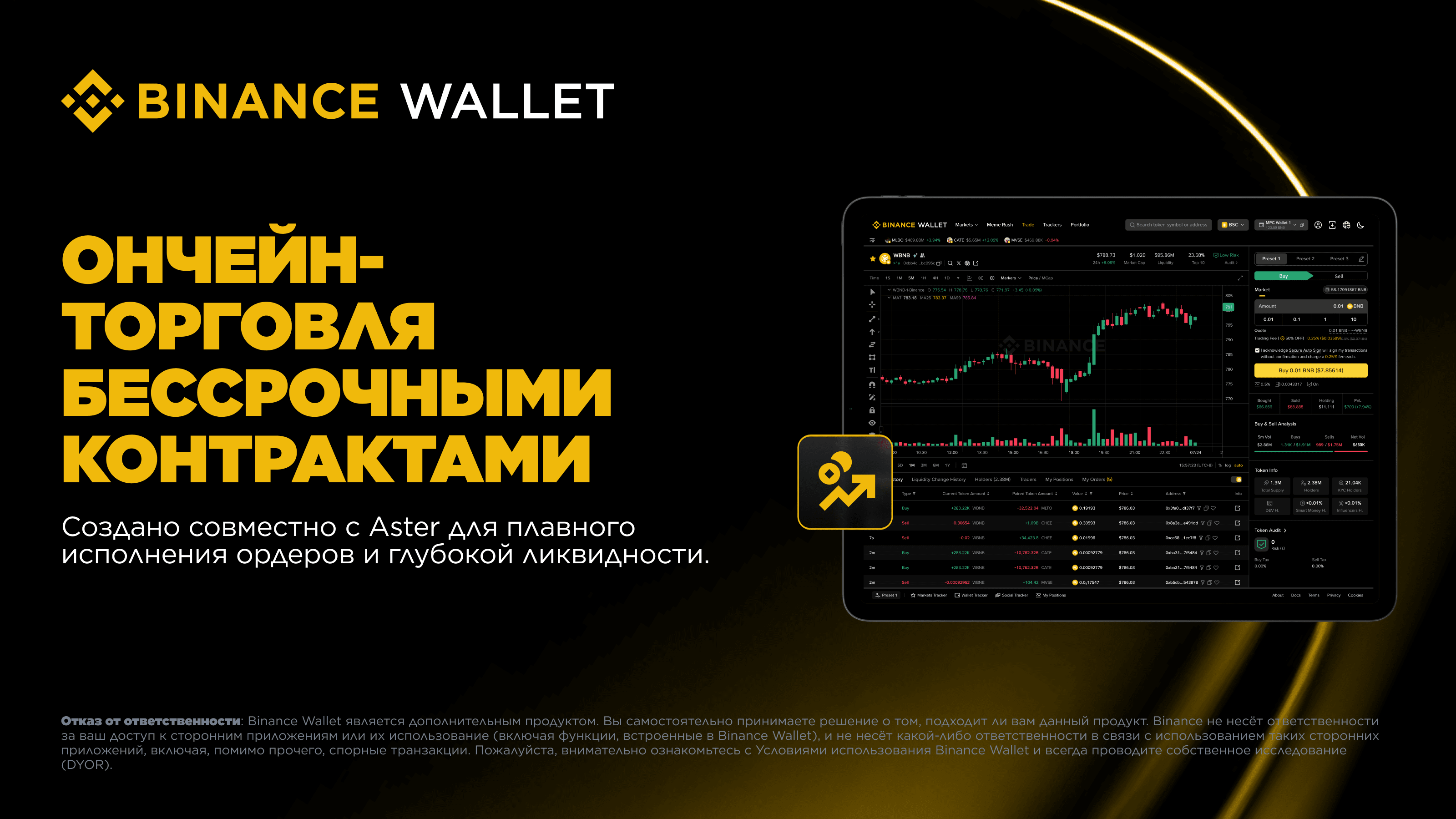 Binance Wallet (Web): Launch of Perpetual Futures, powered by Aster |  Binance Announcement on Binance Square