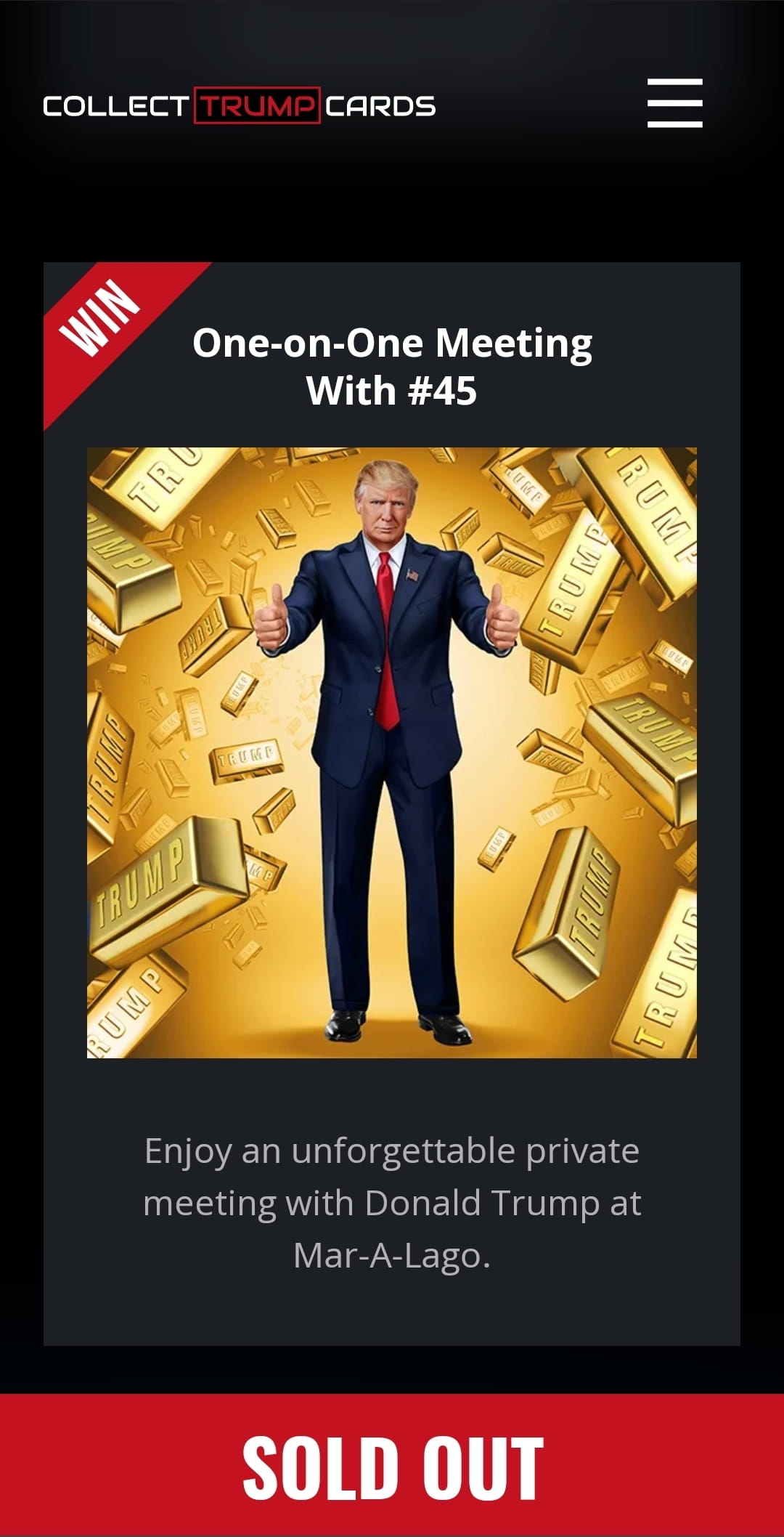 Former US president Donald Trump unveils NFT trading | xBigBullx on ...