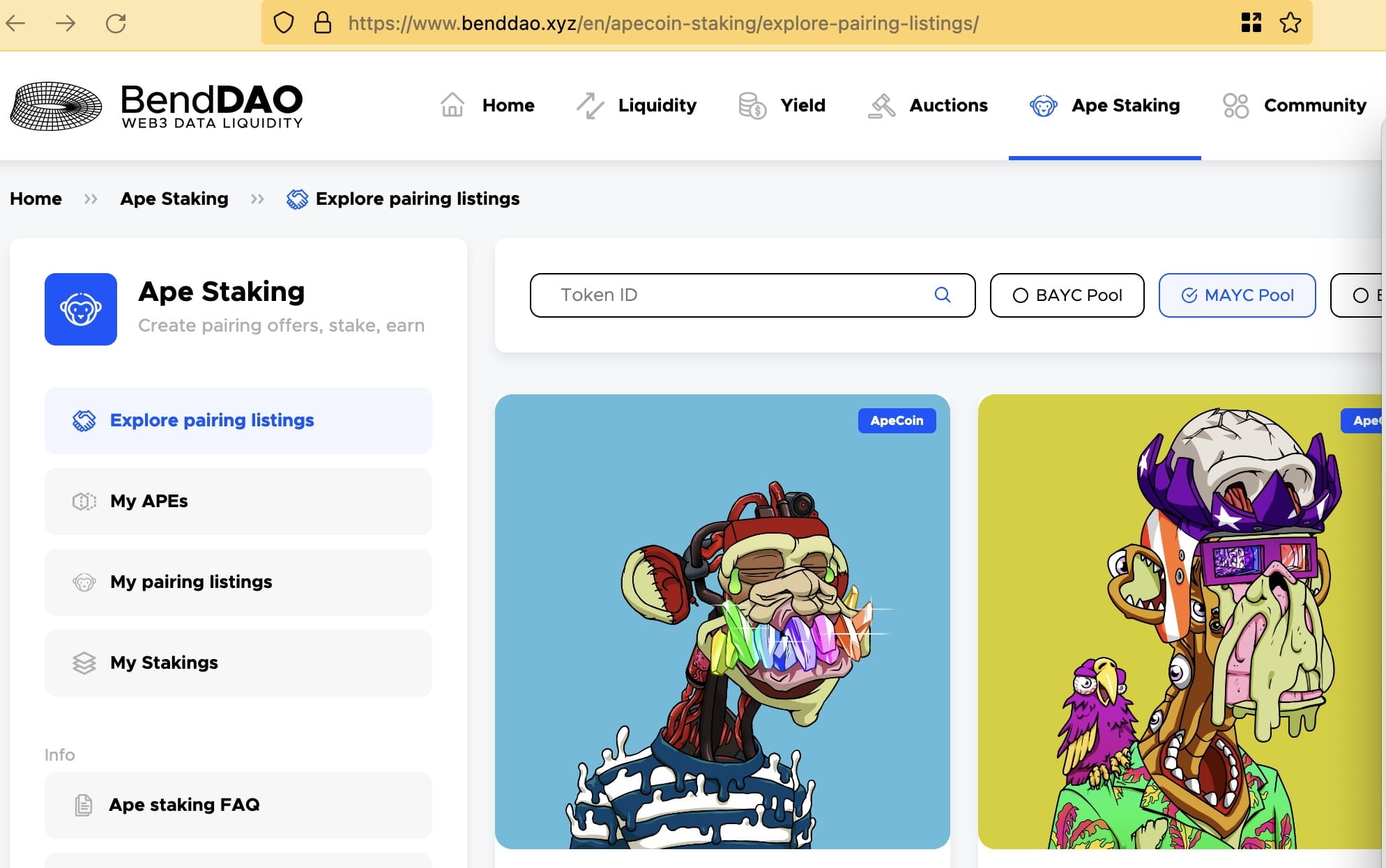 Bendao has launched a cooperative staking model. NFT can be | Meta ...