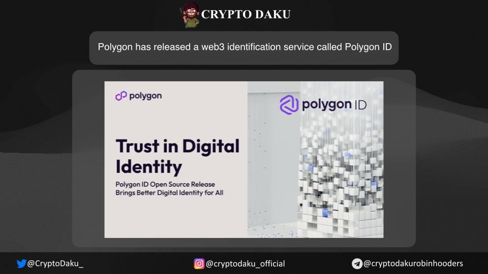 Polygon Id Key Polygon has released a web3 identification service called Po ...
